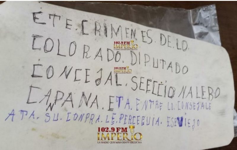 Emiten panfleto para desviar el curso de las investigaciones