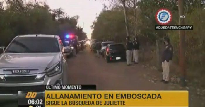 Caso Juliette: Megaoperativo de búsqueda con más de 200 policías en Emboscada