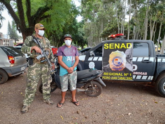 Supuesto microtraficante es detenido por la SENAD.