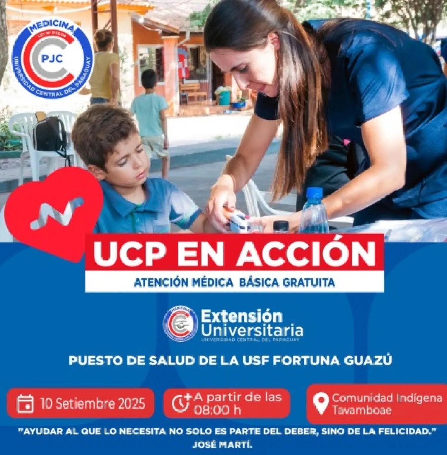 La UCP llevará asistencia médica a comunidad indígena de Fortuna Guazú