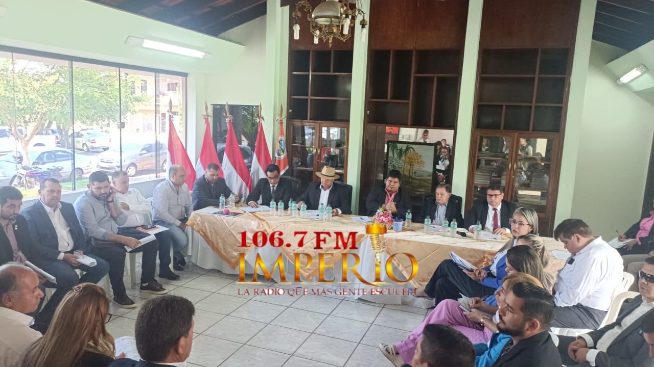 Sesión conjunta de juntas departamentales de Amambay y Concepción