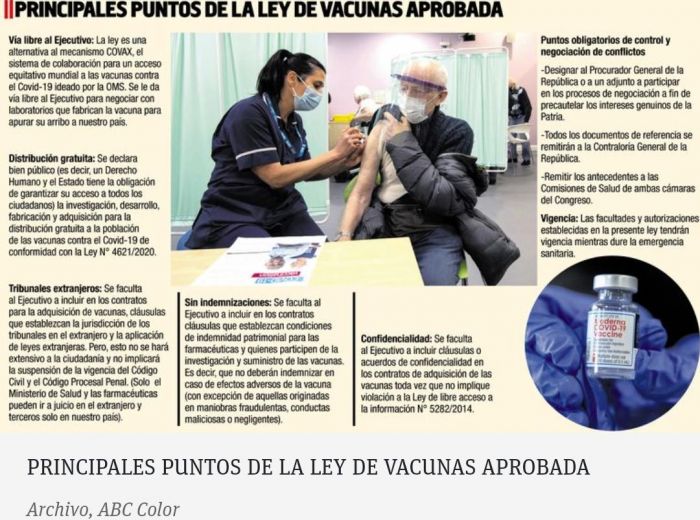 El Senado aprueba ley que pretende agilizar la adquisición de vacunas