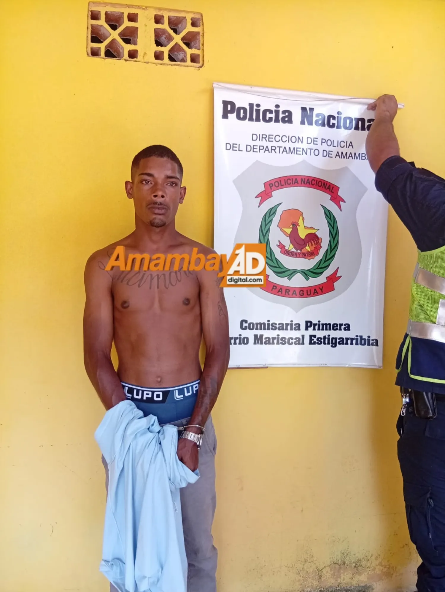Detienen a brasileño con orden de captura por tráfico de drogas en el barrio Mariscal Estigarribia