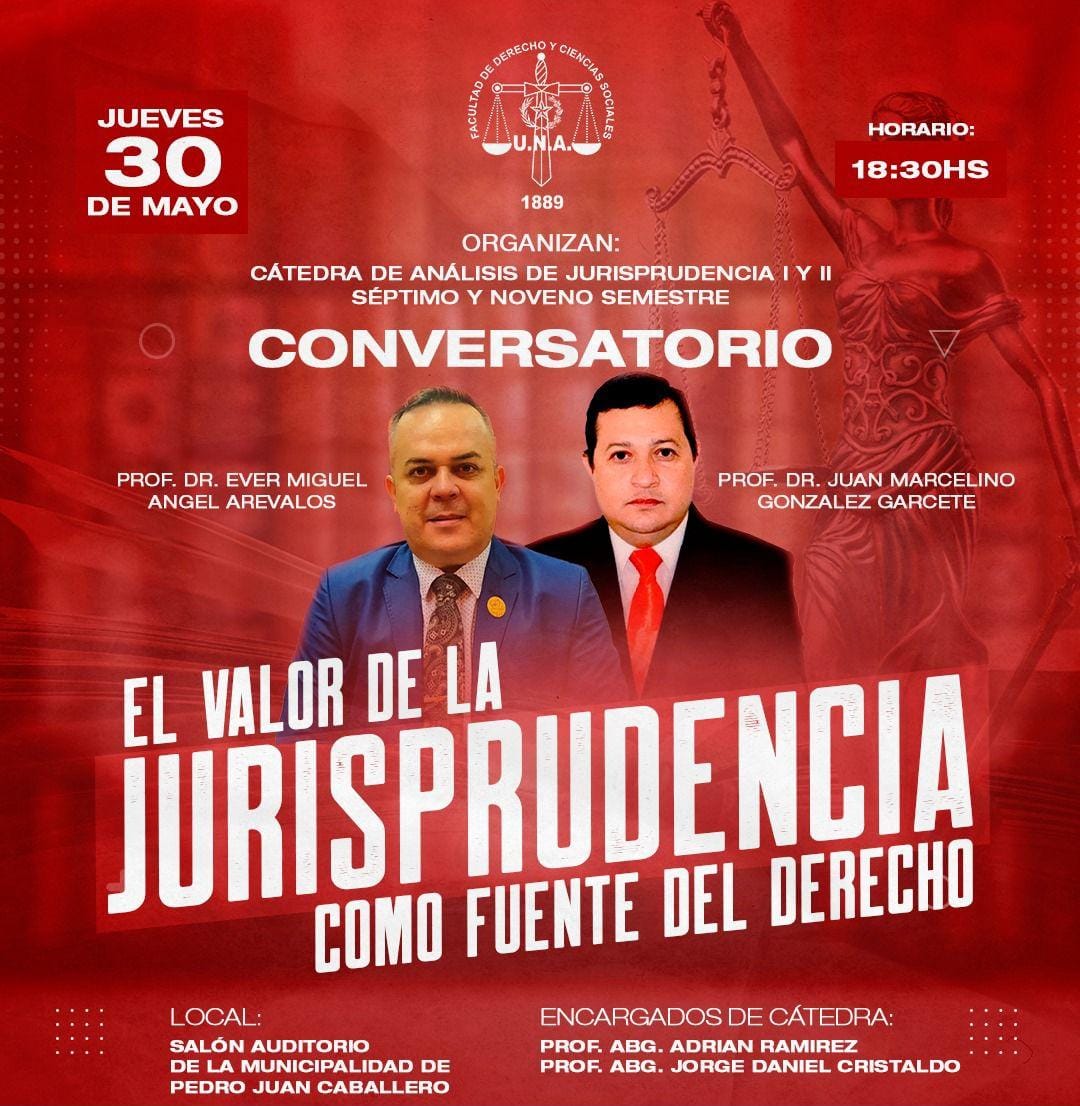 UNA organiza conversatorio sobre "El valor de la jurisprudencia como fuente del Derecho"