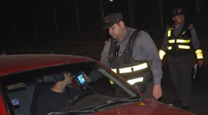 Durante la semana, Caminera demoró a 403 conductores en estado de ebriedad