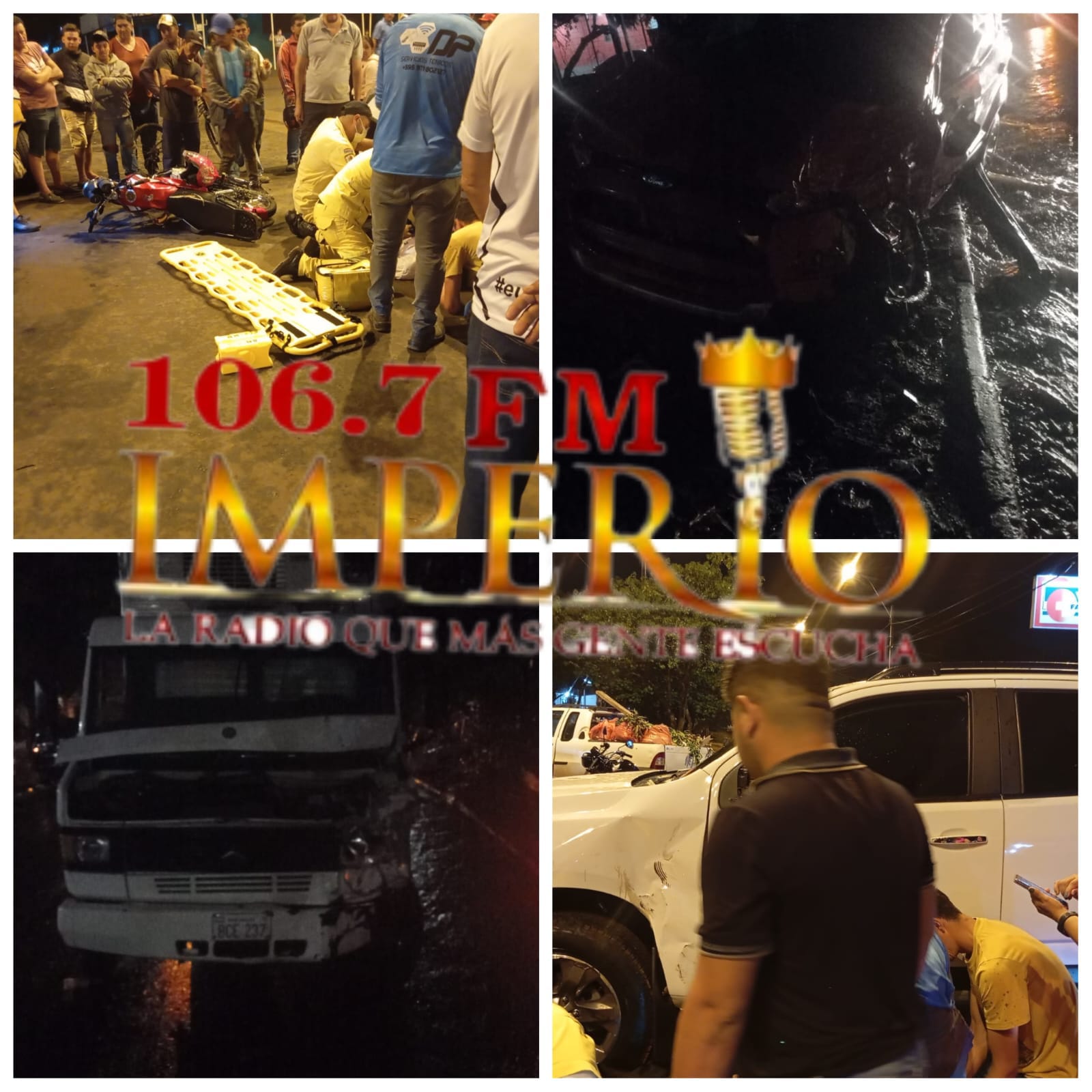 Tarde y noche lluviosa del último jueves estuvo colmada de accidentes de tránsito