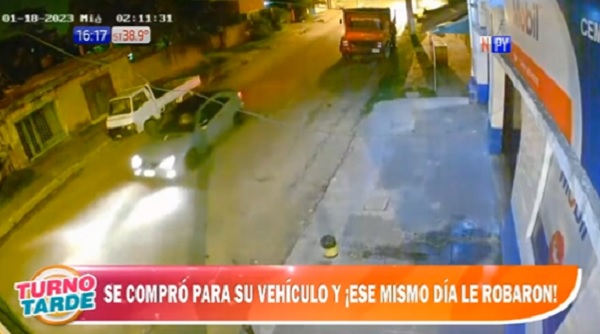 Le roban su vehículo 15 horas después de haber comprado