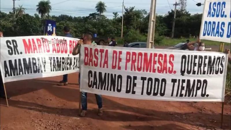 Colonos de Fortuna Guazú y colonias aledañas exigen camino de todo tiempo