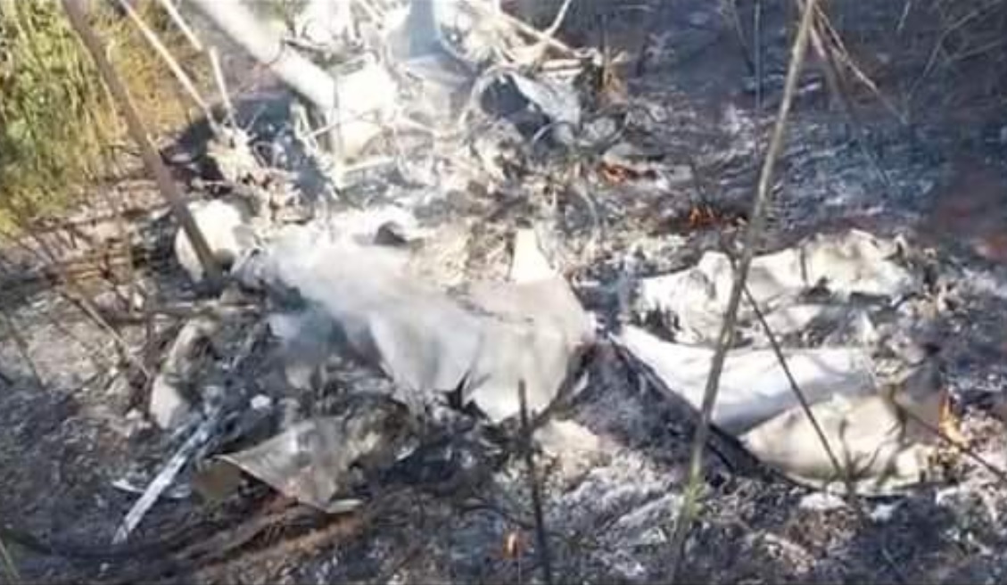 Helicóptero cayó en la zona de Yby Yaú tras chocar contra un tendido eléctrico de alta tensión