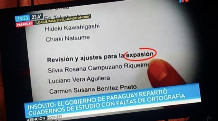 Errores en libros del MEC son motivo de burla internacional