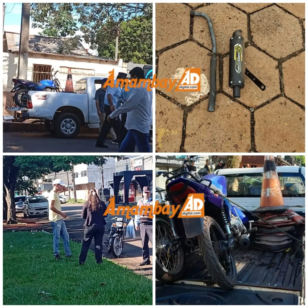 Municipalidad intensifica controles contra motocicletas con escapes libres