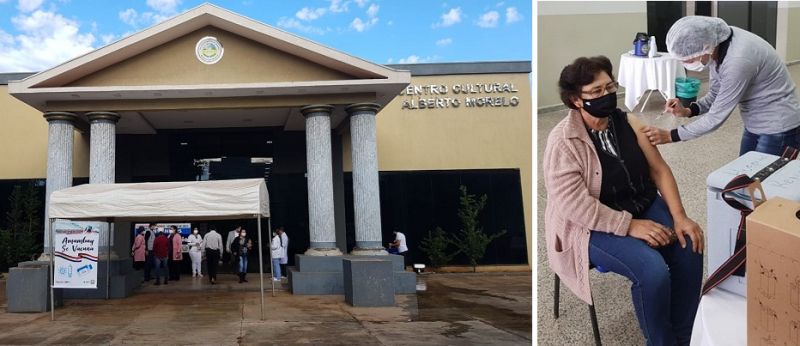 Se inició proceso de vacunación en el Centro Cultural "Alberto Morelo"