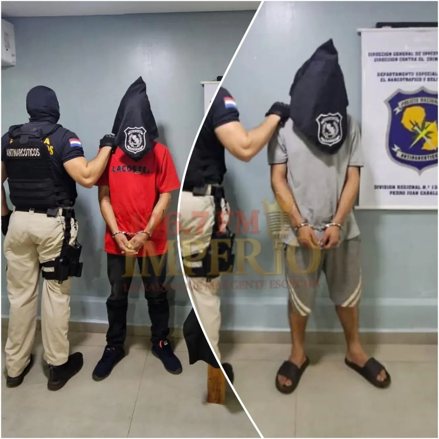 Doble allanamiento de Antinarcóticos con un detenido por droga y otro con captura pendiente por hurto