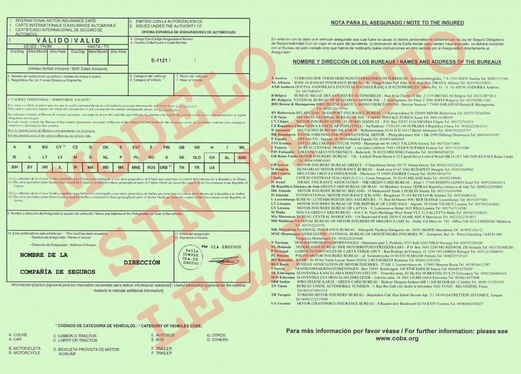 Exigencia de la CARTA VERDE, es totalmente FALSO