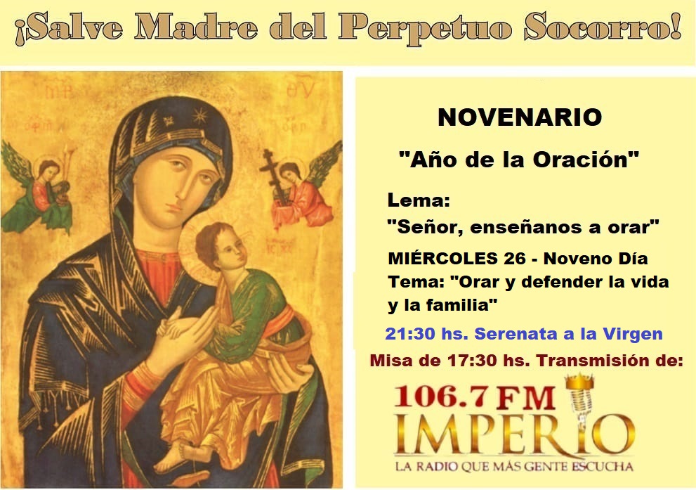 MIÉRCOLES 26 DE JUNIO – 9no. Día
