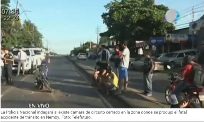 Motociclista muere tras ser embestido por una camioneta en emby