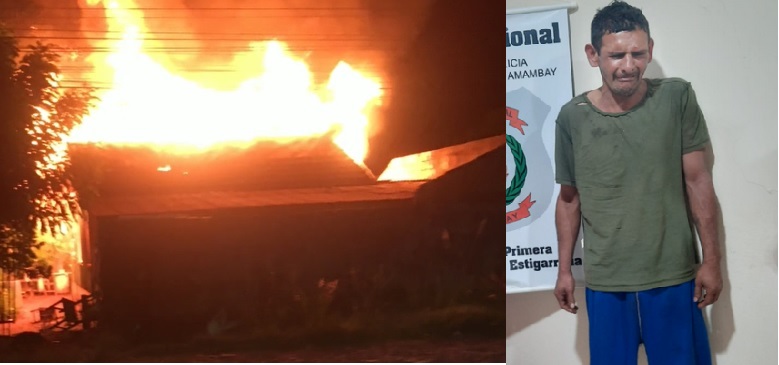 Supuestamente un pirómano incendió una vivienda en el barrio María Victoria