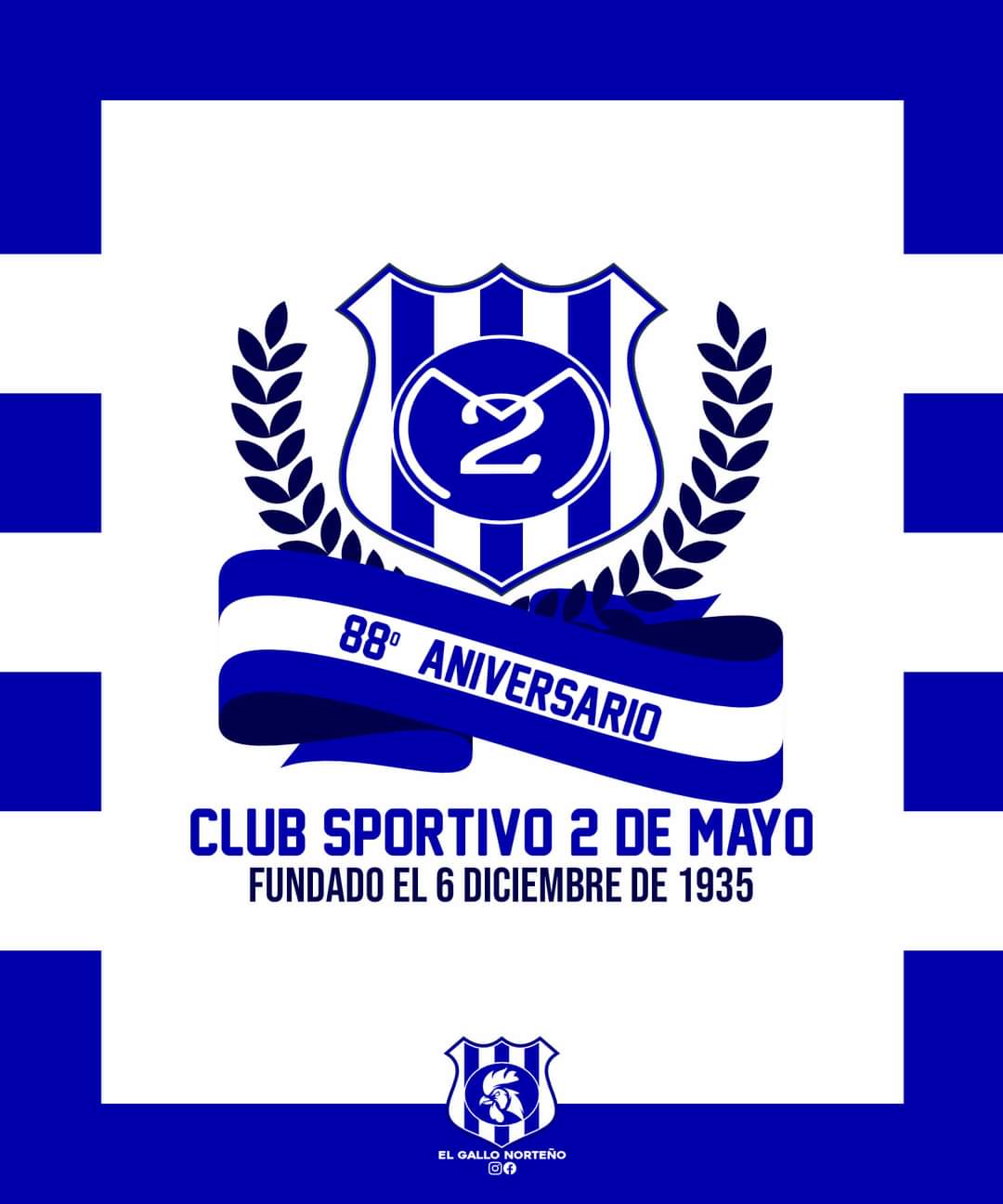 Sportivo 2 de Mayo celebra su 88º aniversario
