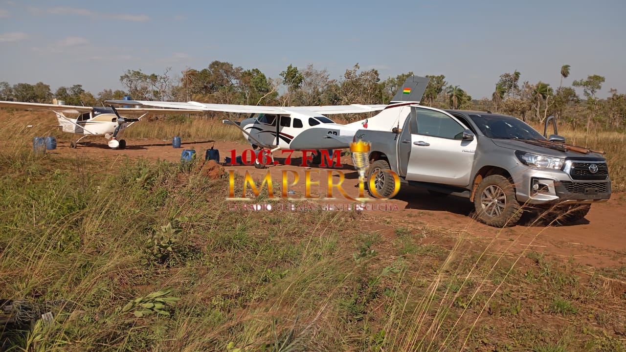 Incautan dos aeronaves y droga en el parque nacional Paso Bravo