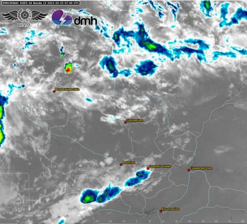 Emiten alerta por lluvias y tormentas en siete departamentos