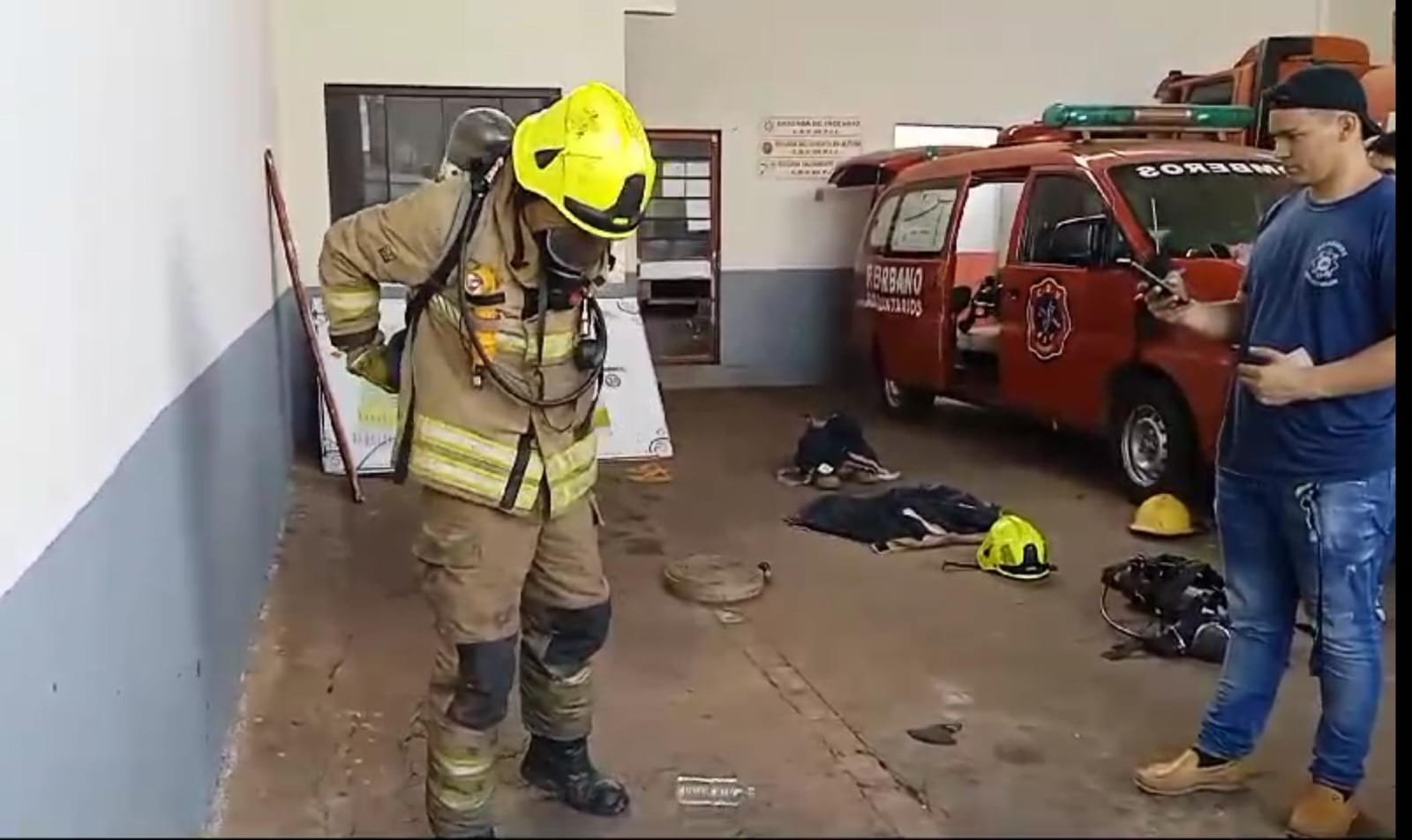 Bomberos Azules se preparan para la Competencia Bomberil que será en Horqueta