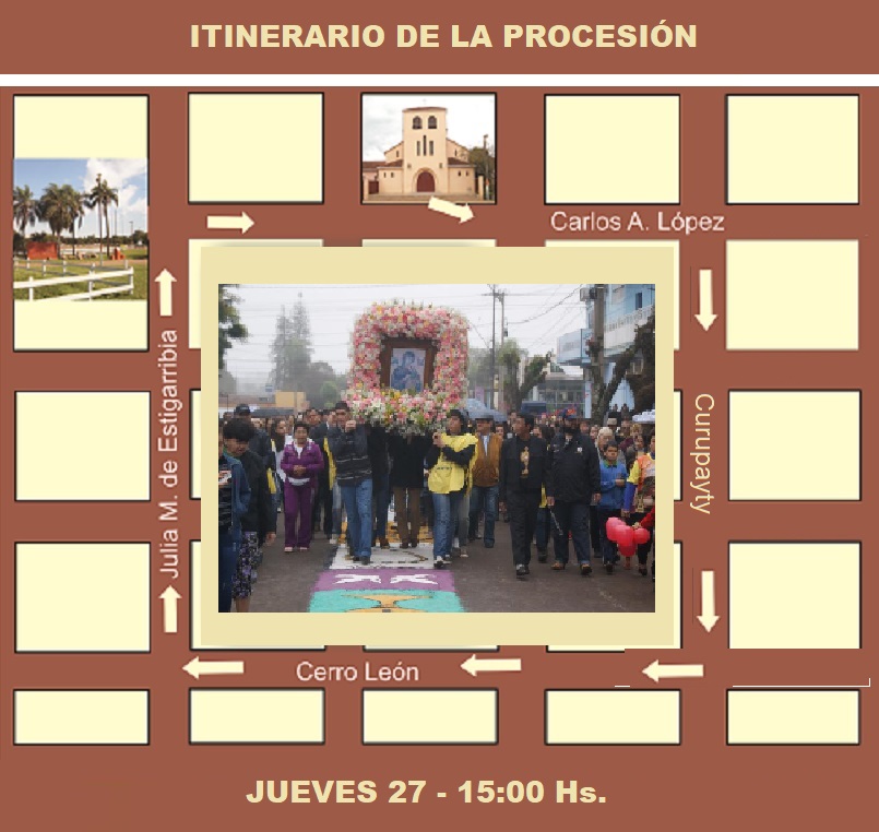 La procesión se iniciará este jueves 27 a las 15:00 horas