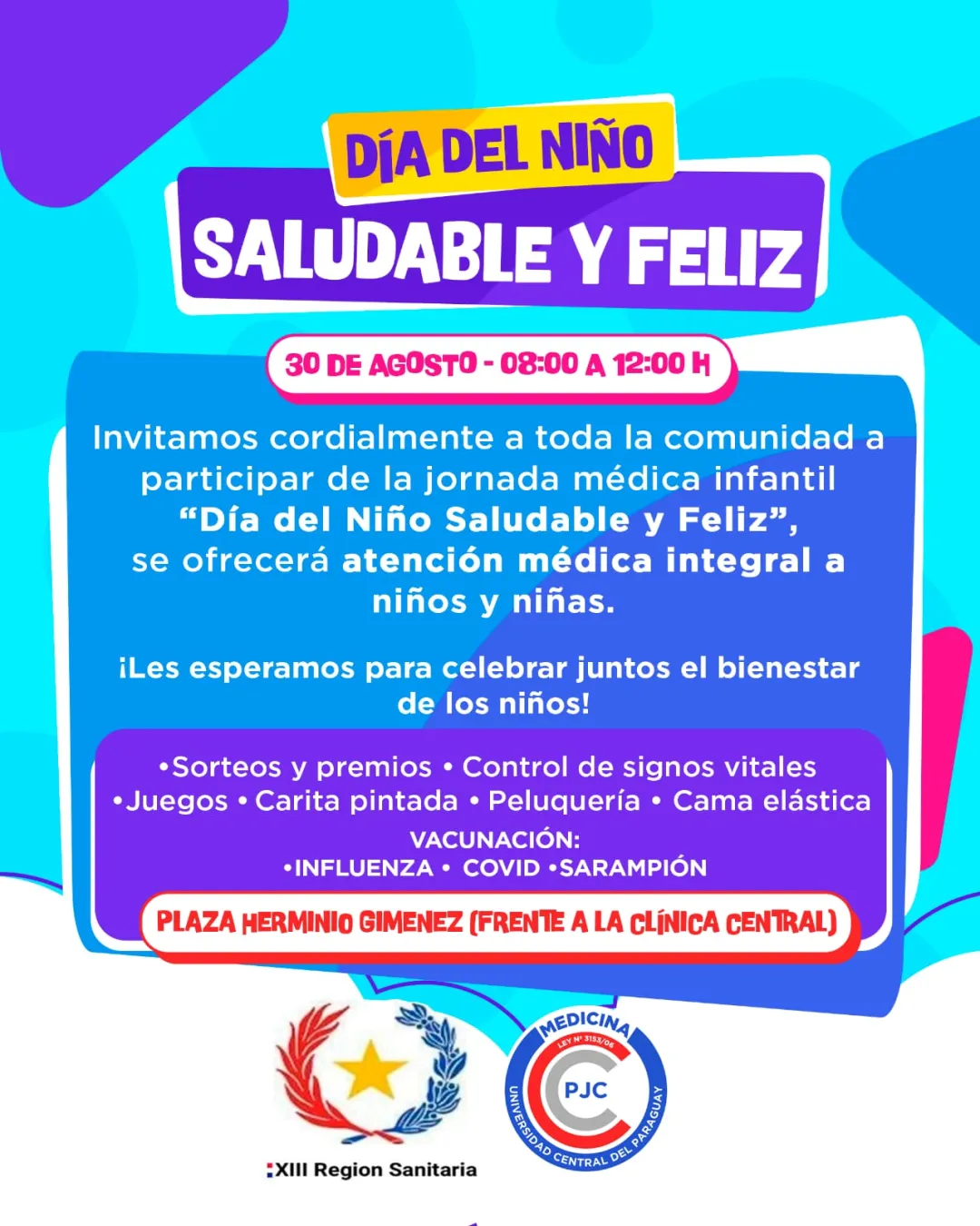 UCP organiza el “Día del Niño Saludable y Feliz”