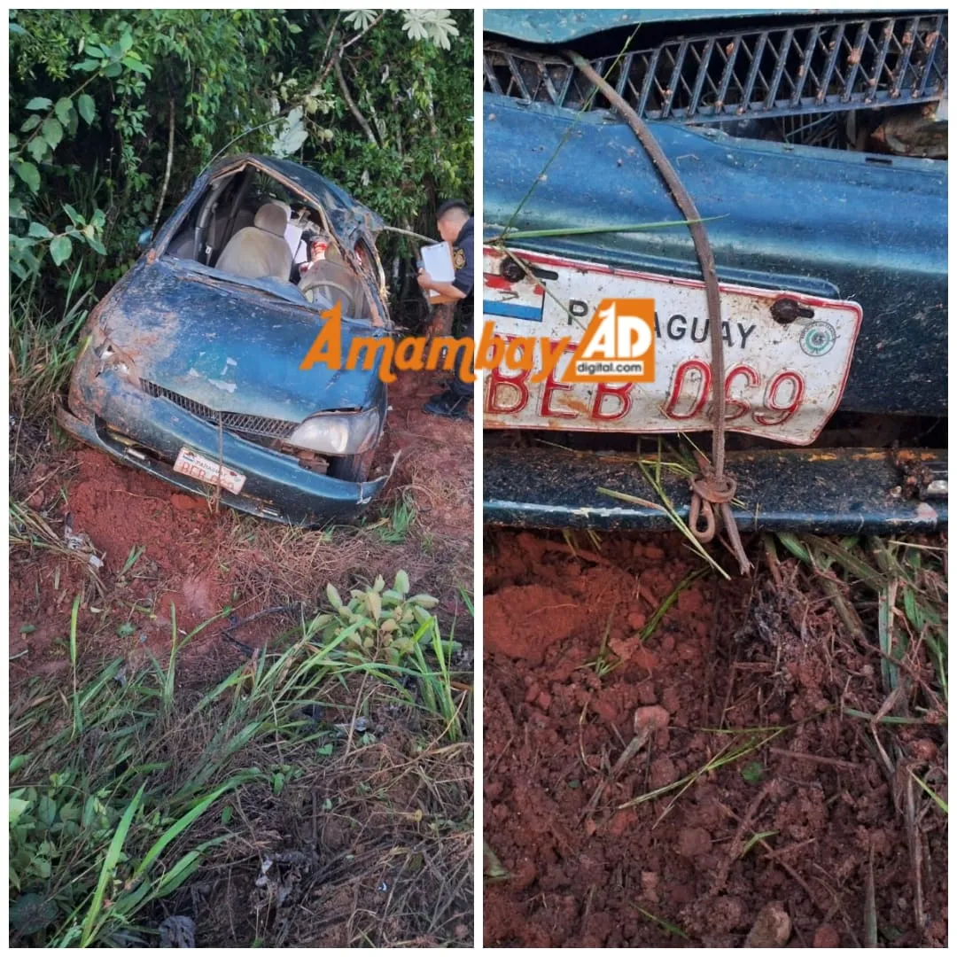 Vuelco fatal en la Ruta PY08 deja un muerto y varios heridos