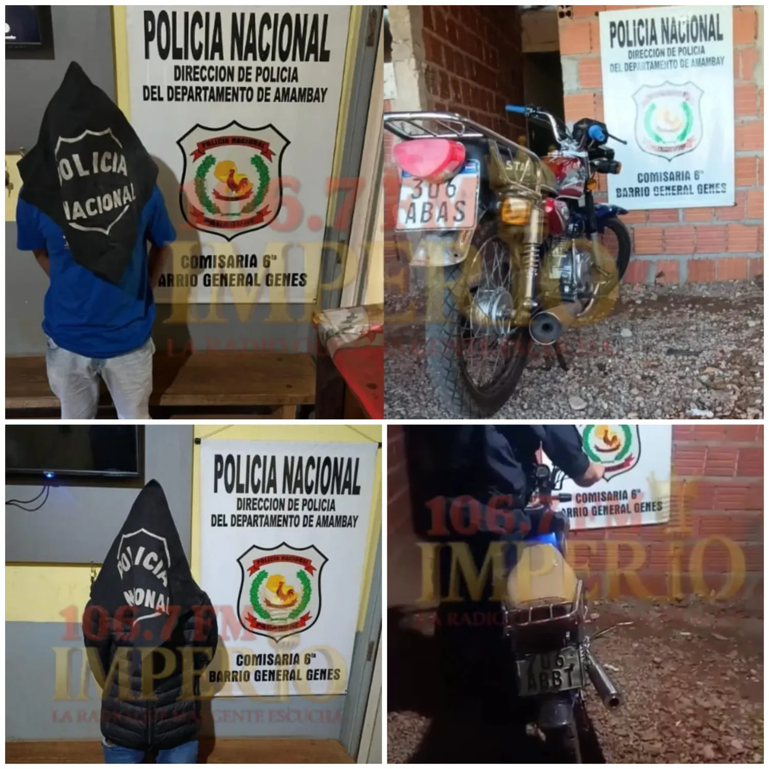 Dos jóvenes fueron aprehendidos por circular sin licencia y con motocicletas con roncador