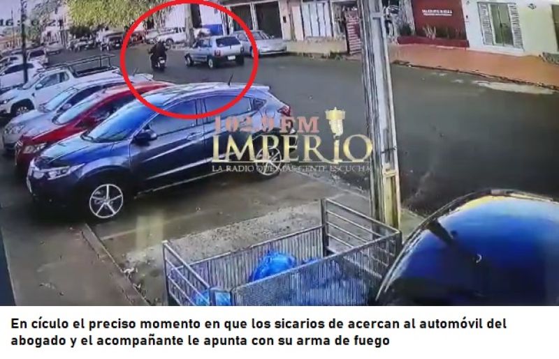 Cámara de seguridad muestra cómo fue el atentado que sufrió el abogado Montenegro