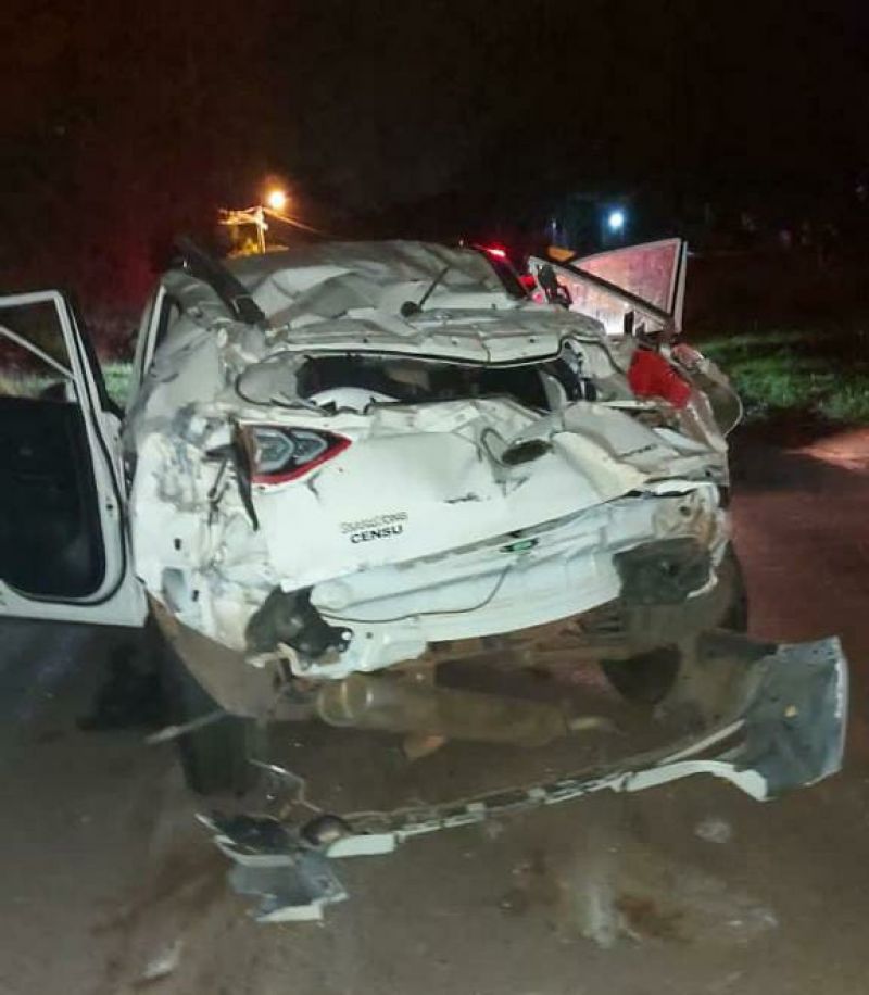 Adolescentes de 14 años protagonizan vuelco de camioneta en San Bernardino