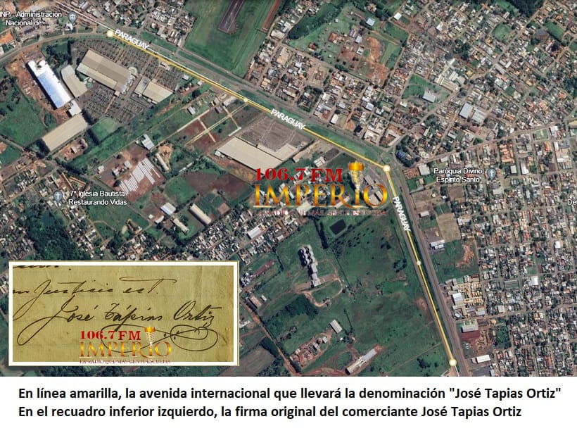 JUSTO HOMENAJE: Importante avenida llevará el nombre del primer poblador