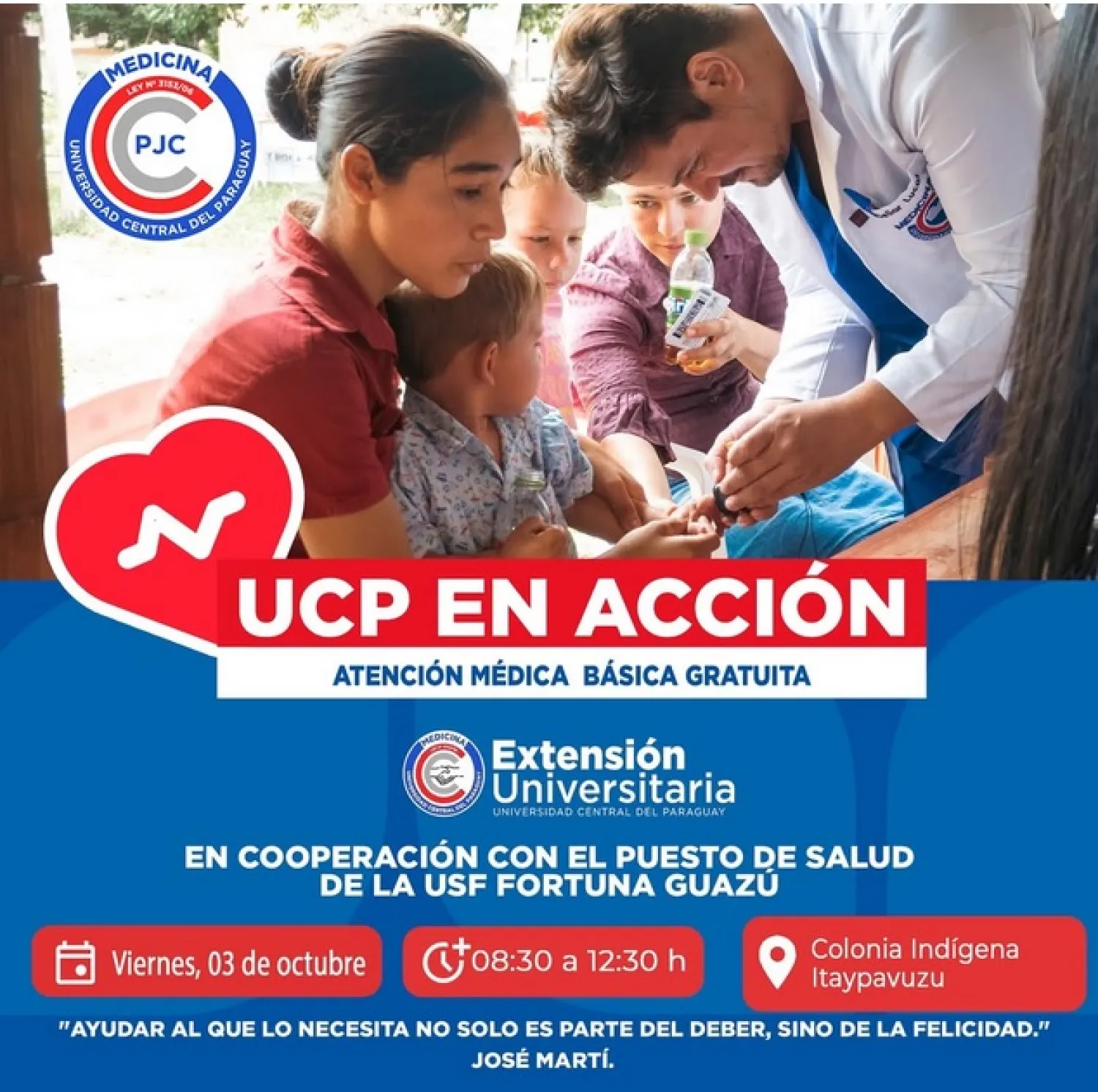 Proyecto UCP en Acción llega a la colonia indígena Itaypavuzu