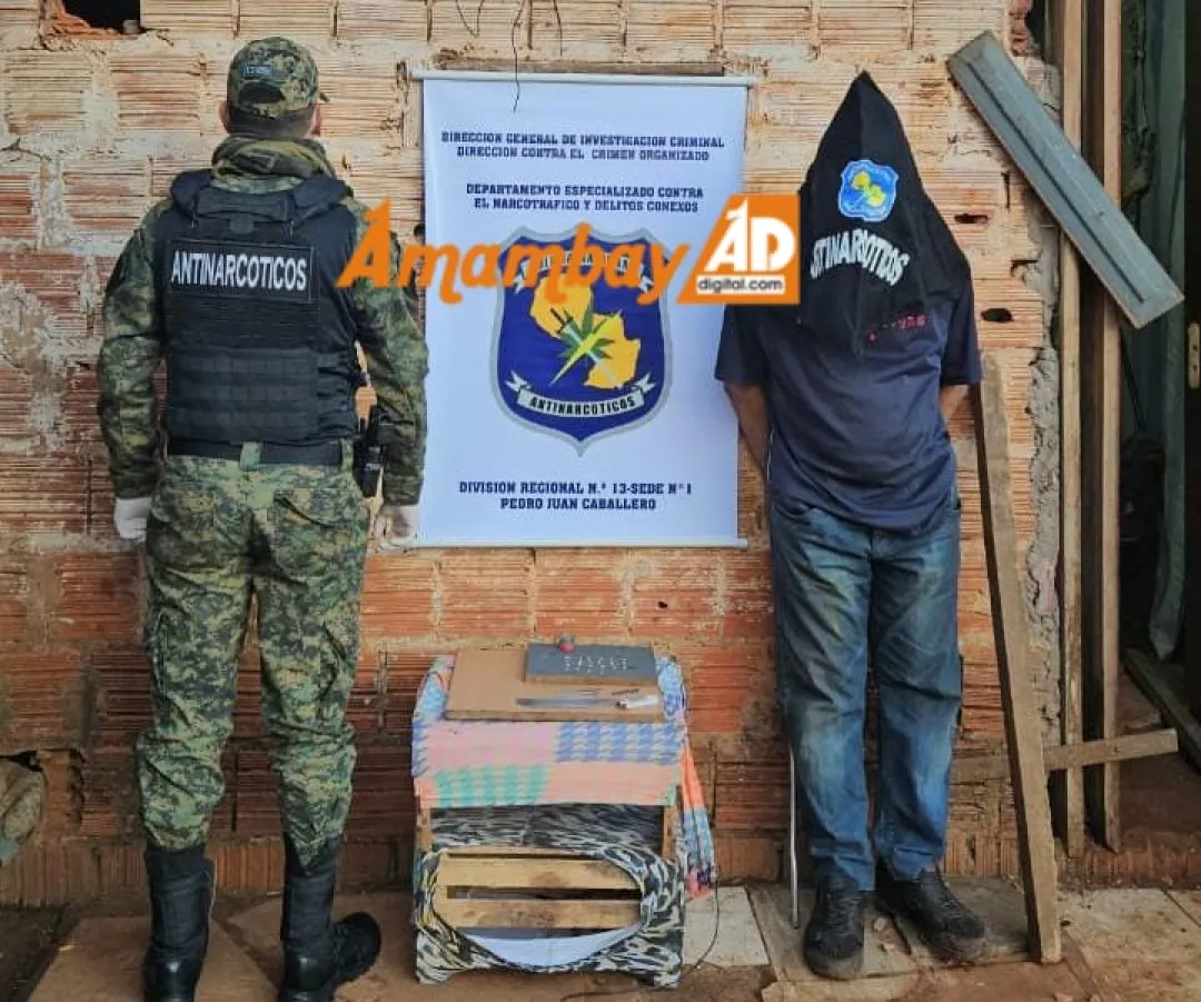 Allanamiento, detención e incautación de crack
