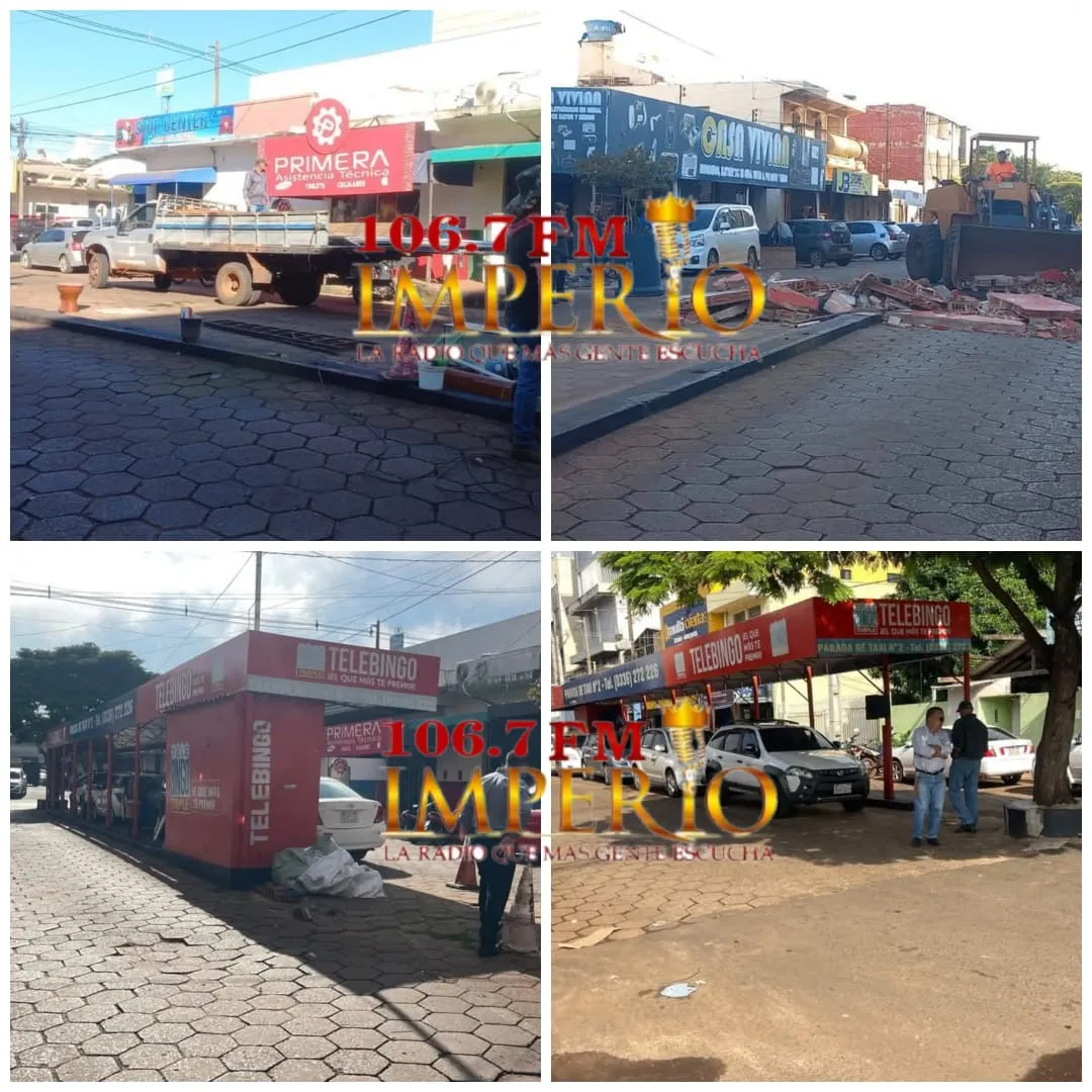Trasladan parada de Taxi Nº 2