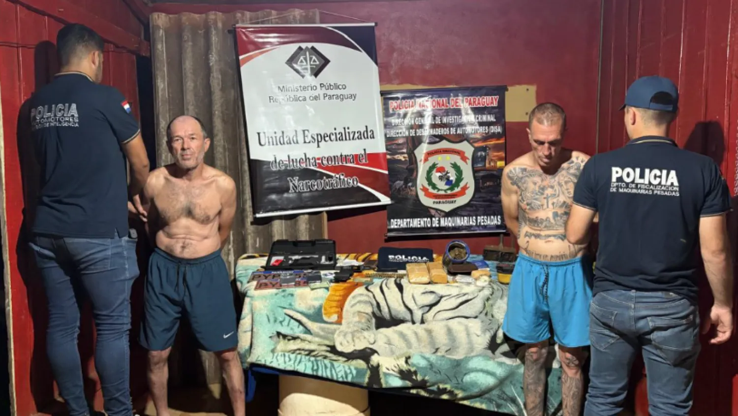 Caen presuntos miembros de "Bala na Cara" en Capitán Bado