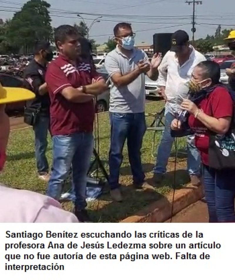 Operadora “acevedista” insta a sus colegas docentes a atacar a Santiago Benítez