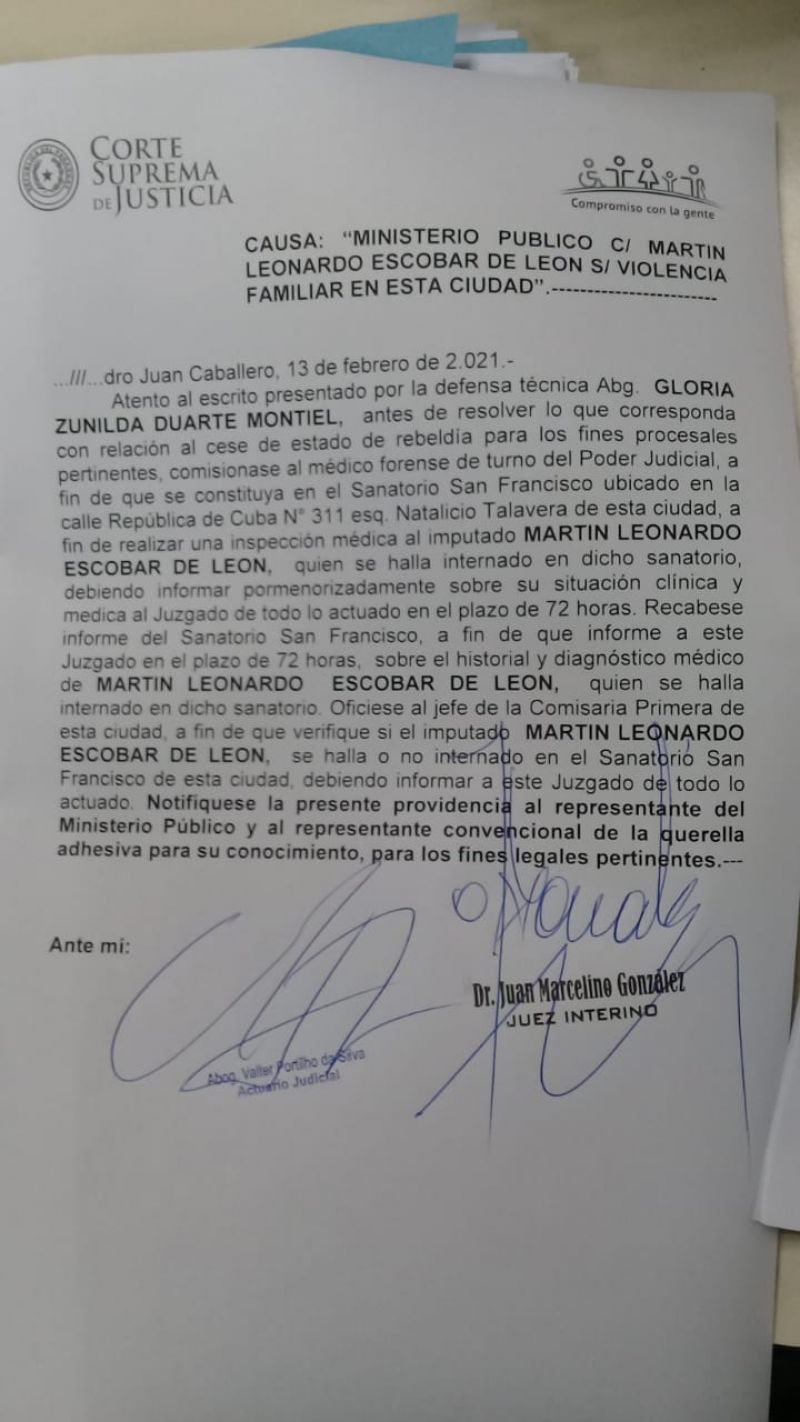 Presentan certificado médico contra orden de detención de Martín Pocho en Pedro Juan Caballero
