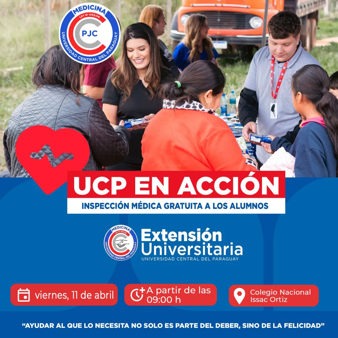Proyecto "UCP en Acción" ofrecerá atención médica gratuita a estudiantes del Colegio Nacional "Isaac Ortiz"
