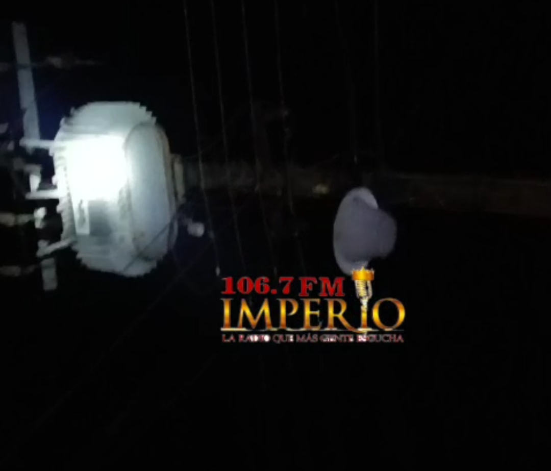 Disparan contra transformador de la ANDE en General Genes y vecinos quedan sin luz