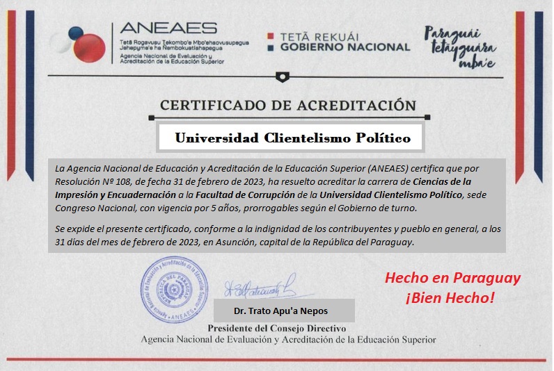 ANEAES certifica lucrativa “carrera universitaria"