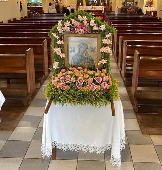 Todo está listo para el inicio de la novena a Nuestra Señora del Perpetuo Socorro