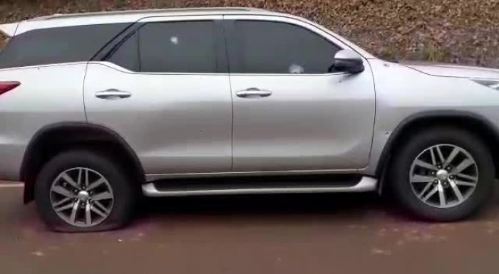As qued la camioneta de "Chichar, que iba con un ex "polibandi