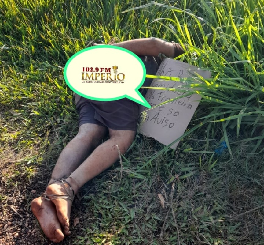Hallan cuerpo sin vida de un hombre con un claro mensaje