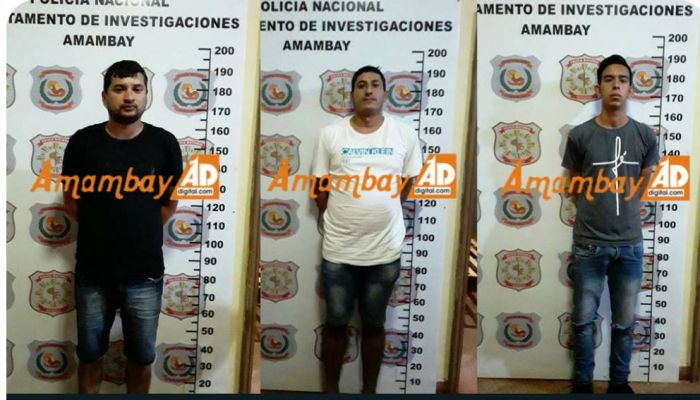 Juez decreta prisión de supuestos miembros del PCC detenidos tras homicidio en Pedro Juan Caballero.