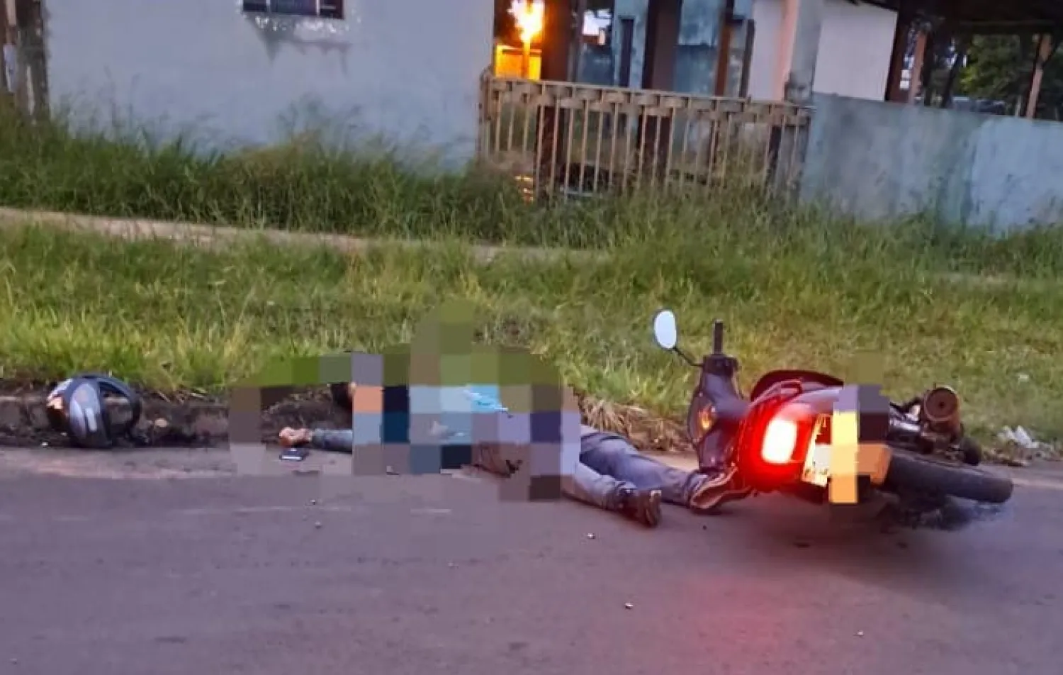 En Ponta Porã motociclista es acribillado con 18 disparos