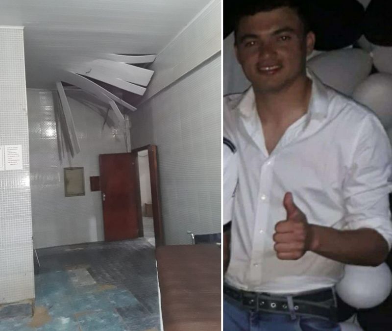 Perseguía a delincuente y murió al caer de un piso falso