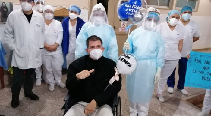 Concepción: paciente vence al COVID-19 tras 11 días en terapia intensiva