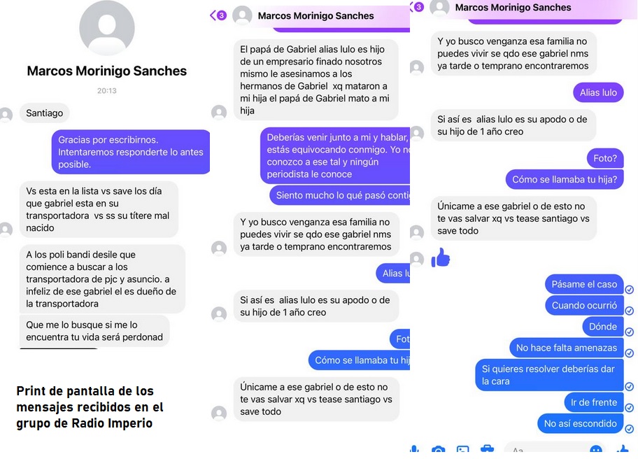 Continúan las amenazas contra periodistas