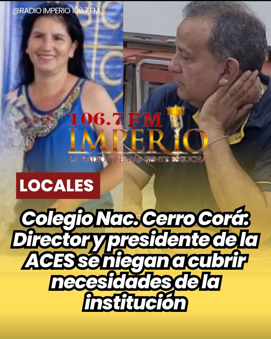 Colegio Nac. Cerro Corá: Director y presidente de la ACES se niegan a cubrir necesidades de la institución